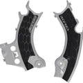 Acerbis X-Grip Frame Guards Silver/Black for Honda CRF450R/CRF450RX 2025