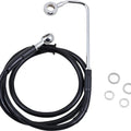 DS Black Vinyl Front Upper ABS Brake Line Kit 41-3/4" +6" Black #212073