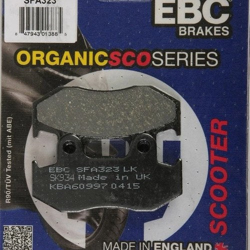 Ebc Sfa Organic Brake Pads Front #SFA323 Honda SH150i/NHX110 Elite 110 2010