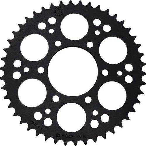 Moose Rear Aluminum Sprocket 46T Black for Kawasaki Versys 650