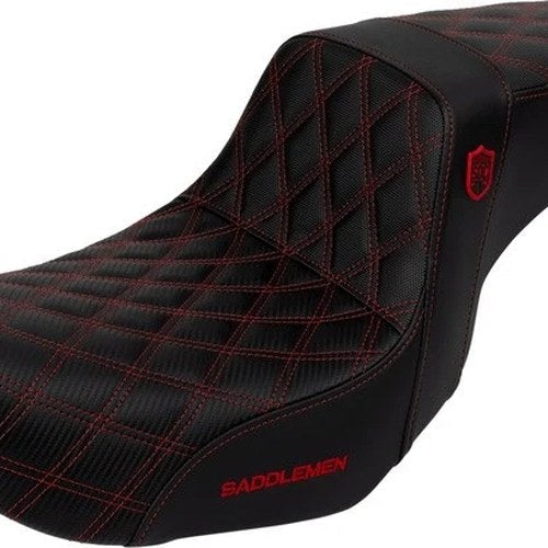 Saddlemen Sdc Performance Gripper Seat Red Stitch #284793 Harley Davidson Dyna
