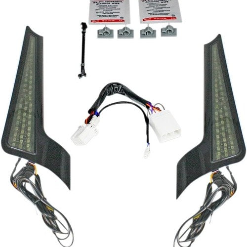 Custom Dynamics Fascia LED Light Panels Black/Smoke Harley Davidson Street Glide