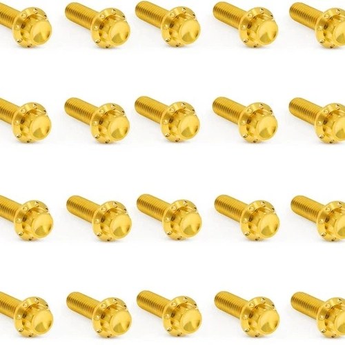 Arlen Ness Titanium Rocker Box Bolt Kit Gold #300-946 Harley Davidson