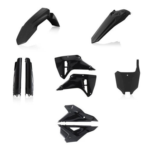 Acerbis Full Plastics Kit Black for Honda CRF450RX/CRF250RX 4-Stroke 2025