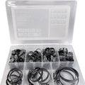 Parts Unlimited Embossed Hose Clamp Assorted 60-Piece Kit