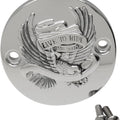 Drag Specialties Live to Ride Eagle Points Cover Chrome Harley Davidson