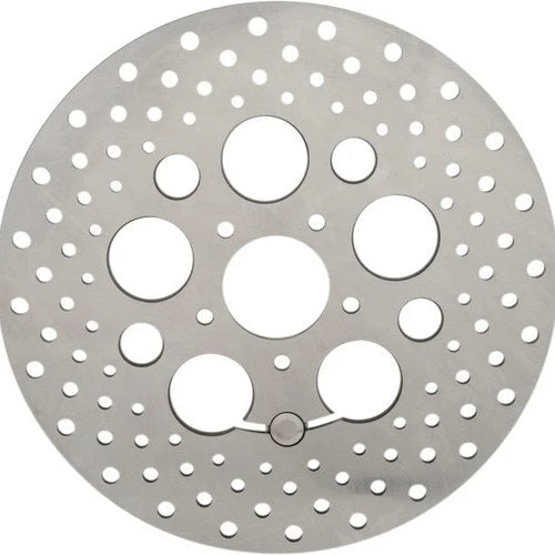DS Stainless Drilled Brake Rotor Front Harley Davidson 145217