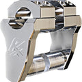 Rox Speed FX Pivoting Extended Stem Risers For 1" Handlebar 2" Chrome