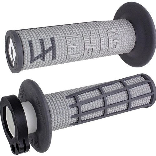 Odi Emig 2.0 Diamond Lock-On Grips 7/8" Grey/Graphite