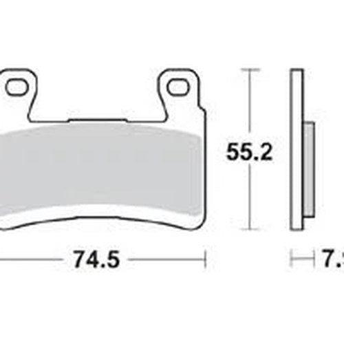 Braking CM66 Carbon Brake Pads #959CM66 for Kawasaki Ninja ZX-6R ABS/Ninja ZX-6R
