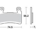 Braking CM66 Carbon Brake Pads #959CM66 for Kawasaki Ninja ZX-6R ABS/Ninja ZX-6R