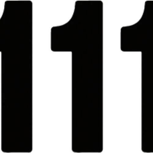Factory Effex 7" Pro Numbers #1 Black 3-Pack