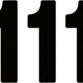 Factory Effex 7" Pro Numbers #1 Black 3-Pack