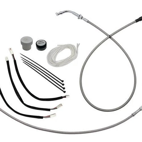 Fat Baggers EZ Install Cable Kit for 12" Ape Bars Stainless/Chrome #149012-C