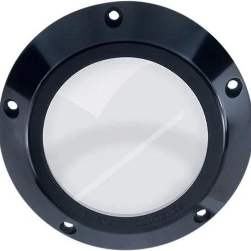 Barnett Clear Derby Cover Black #343-30-44006 Harley Davidson