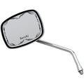 Emgo Scrolled Face Mirror Rectangular 10mm Chrome Fits Suzuki