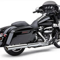 Cobra 909-Twins Dual Slip-On Mufflers Chrome #6108 Harley Davidson