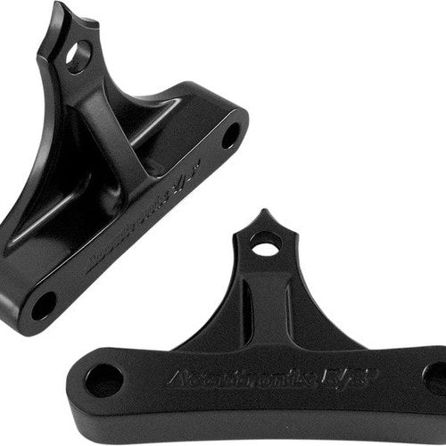 Accutronix 49mm Front Fender Spacers 7/16" Black #TFS49LF7/16B Harley Davidson