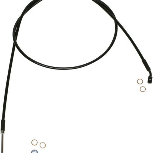 Magnum Alternate Length XR ABS Front Upper Brake Line 74" Black #SBB1404-74