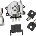 Drag Specialties Side Hinge Ignition Switch with Fork Lock Chrome #1072712