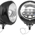 Letric Lighting LED Passing Lamps without Brackets Chrome/Black LLC-PL-CB