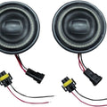 Kuryakyn 4-1/2" Orbit Vision LED Passing Lamps with White Halo Black 2466 Indian