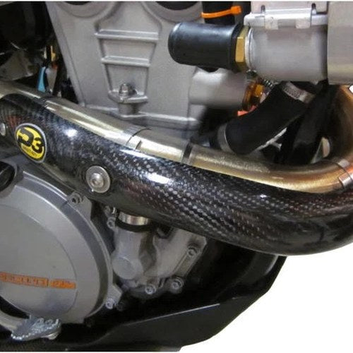 P3 Carbon Fiber Heat Shield for Stock Header KTM 350 SX-F/350 XC-F/350 XCF-W