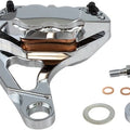 Hawg Halters 4-Piston Rear Brake Caliper Chrome #RKSTCC508 Harley Davidson