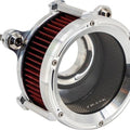 Trask Assault Charge High Flow Round Air Cleaner Raw #TM-1025R Harley Davidson