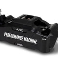Performance Machine Radial Race Series 4-Piston Brake Caliper Front Left Black