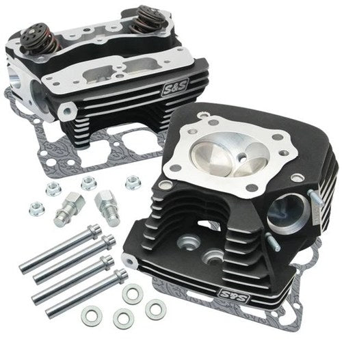 S&S Super Stock Cylinder Heads 89cc Black #106-3240 Harley Davidson