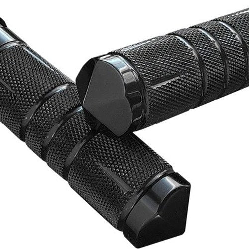 Accutronix Knurled Diamond Grips Black #GR101-SKIB Harley Davidson