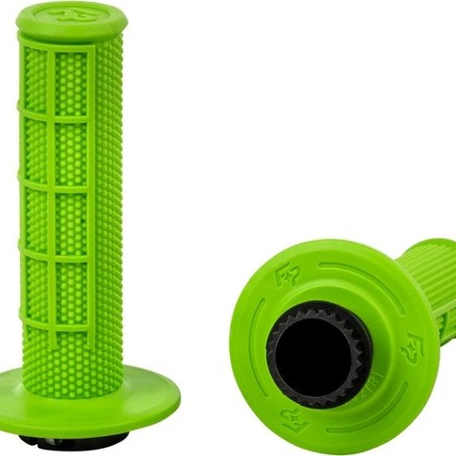 Fire Power Control MX Lock-On Half Waffle Grips Green