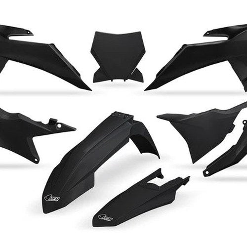 UFO Complete Plastics Kit Black #KTKIT532-001 KTM