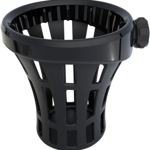 Ciro Big Passenger Drink Holder Black for Harley Touring 1996-2013