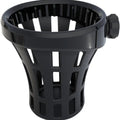 Ciro Big Passenger Drink Holder Black for Harley Touring 1996-2013