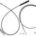 Fat Baggers EZ Install Cable Kit for 16" Ape Bars Stainless/Chrome #249916-C