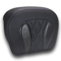 Mustang Deluxe Chopped Tour-Pak Backrest Pad Diamond Sky Blue Stitch #88440SB