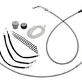 Fat Baggers EZ Install Cable Kit for 16" Ape Bars Stainless/Chrome #149016-C