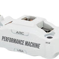 Performance Machine Radial Mount 4-Piston Brake Caliper Front Left White