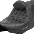 Saddlemen Sdc Performance Gripper Seat with Backrest Gray Stitch #SC82307DB2