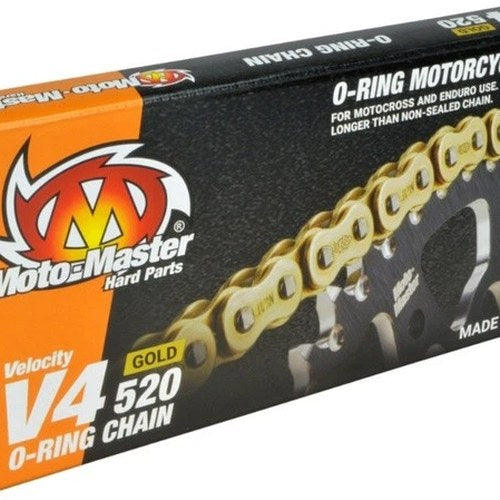 Moto-Master 520 V4 O-Ring Chain 120 Links Gold