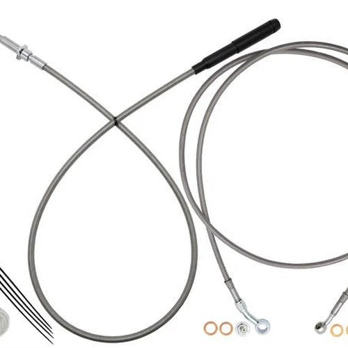 Fat Baggers EZ Install Cable Kit for 14" Ape Bars Stainless/Chrome #219914-C