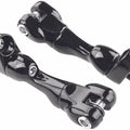 Kuryakyn Adjustable Passenger Peg Mounts Gloss Black #10187 Harley Davidson