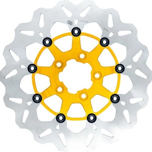 GBrakes Floating Wave Brake Rotor 11.5" Front Gold #GBDU005 Harley Davidson