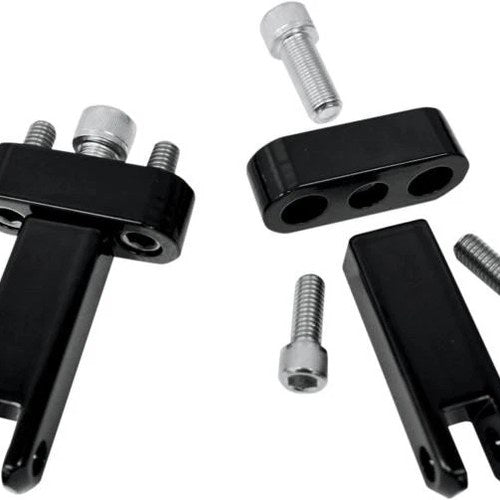 DS Hotop Passenger Footpeg Mounting Kit Black Harley Davidson #144780