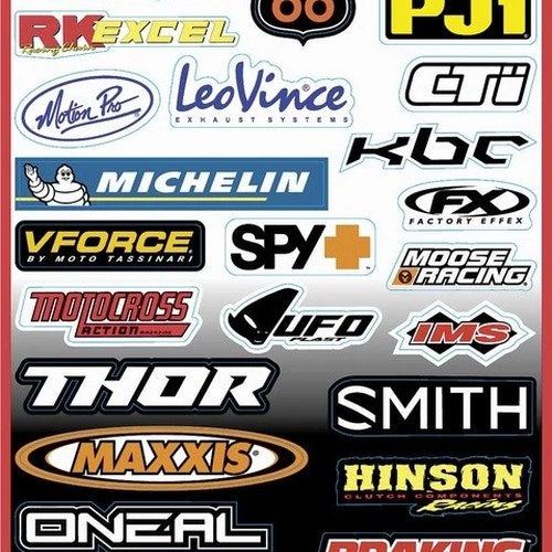 Factory Effex Sponsor Sticker Kit Style B Style