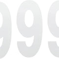 Factory Effex Standard Number Plate Number 8" #9 White 3-Pack