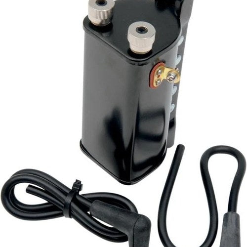 DS 6-Volt Dual Fire Ignition Coil With Spark Plug Wires Black Harley Davidson