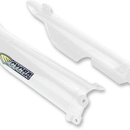 Cycra Fork Guards White #1CYC-6903-42 for Kawasaki KX250F 4-Stroke/KX450F